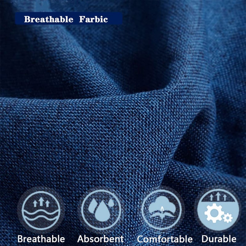 ChenLee Stuffed Animal Storage Bean Bag Cover (No Filler) Extra Soft Beanbag Seat Chair Covers-Cotton Linen Memory Foam Beanbag Replacement Cover for Adults Children without Filling - Image 4